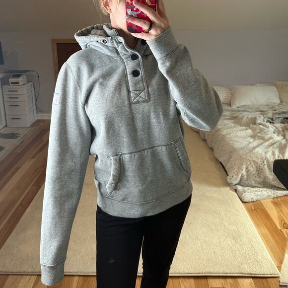 Abercrombie: Gray Super Thick Hoodie - Picture 10 of 10